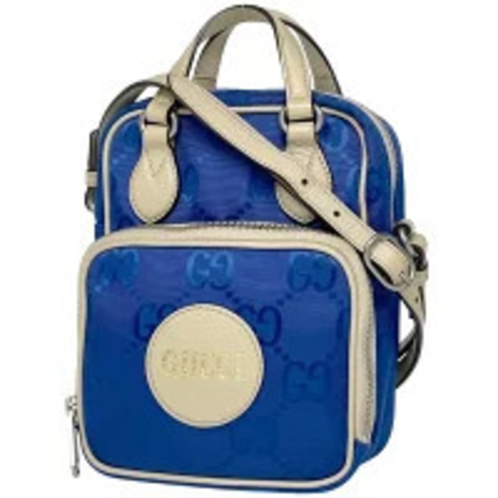 Gucci Off the Grid Shoulder Bag GG Handbag Blue White